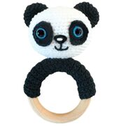 Mordedor panda a crochet