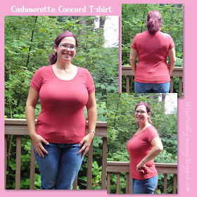 Cashmerette Concord T-shirt collage