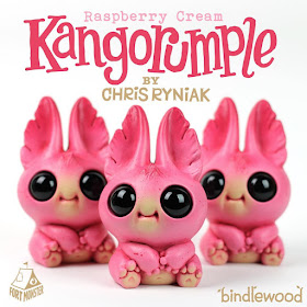 Raspberry Cream Kangorumple Resin Figure by Chris Ryniak