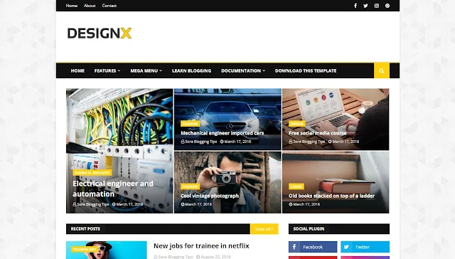 DesignX Blogger Template