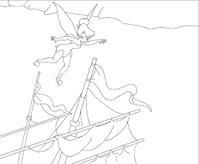 tinkerbell coloring pages