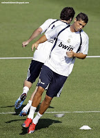 Cristiano Ronaldo's first training with Real Madrid Photos