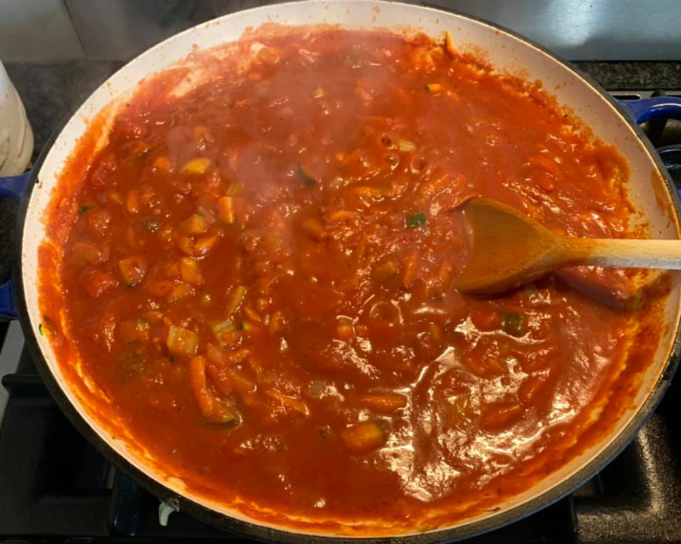 veggie loaded pasta sauce