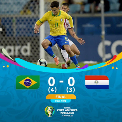 Copa America 2019: Brazil beat Paraguay 4-3 on penalties to reach semifinal, sunshevy.blogspot.com