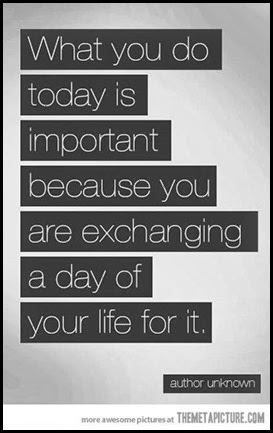 inspirational quote about spending a day