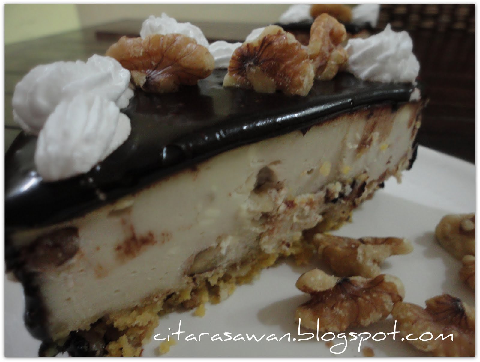 Walnut Cheesecake ~ Resepi Terbaik