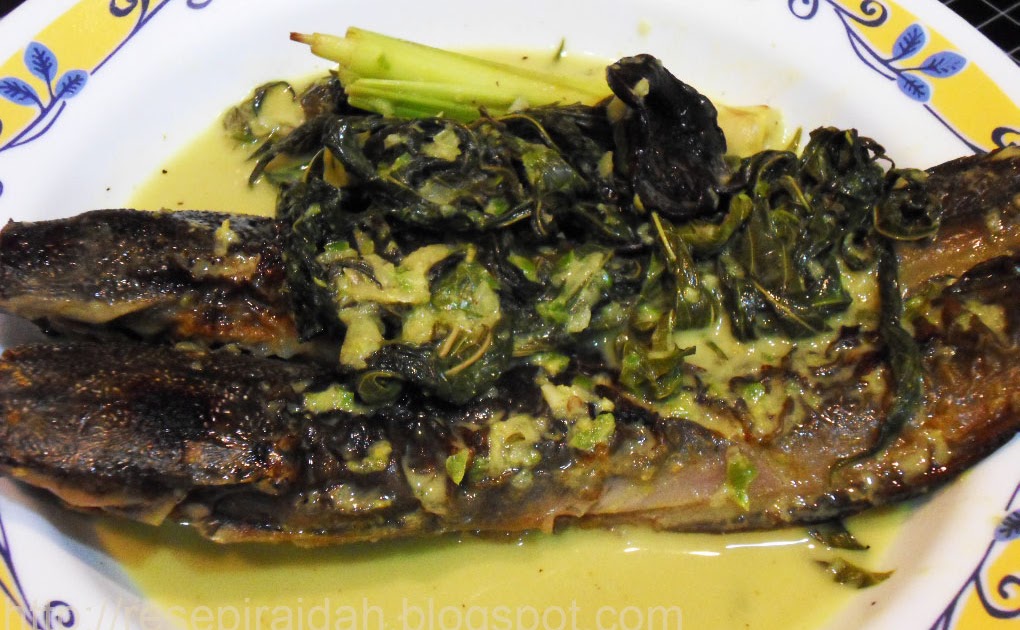 Resepi Raidah: Ikan Keli Salai Masak Lemak Dengan Pucuk Ubi