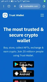 شرح كيفية إنشاء محفظة Trust Wallet لإرسال واستقبال العملات الرقمية