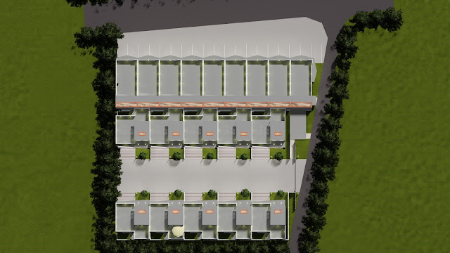 gambar site plan townhouse