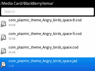 Langkah 2 Cara Install Tema BlackBerry Langsung Melalui BB