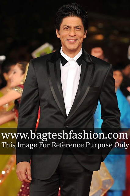 Shahrukh Khan In Black Partywear Suit