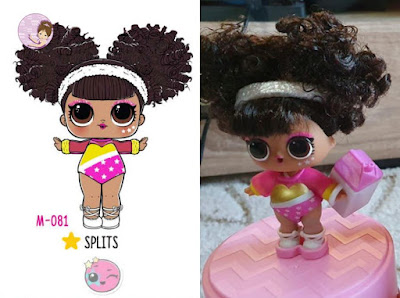 Splits #hairgoals lol surprise doll from wave 2 with real curls