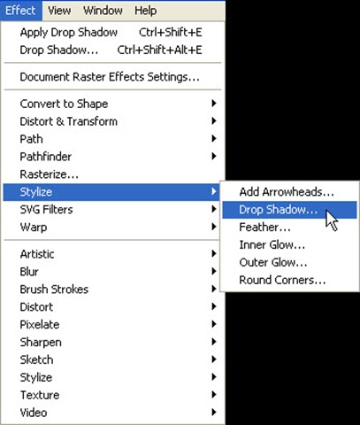 how to illustrator drop shadow1