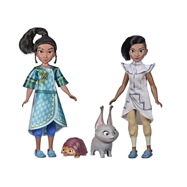 Poupées Disney Raya et le dernier dragon : Raya et Namaari enfants.