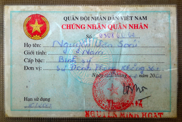 chứng nhận quân nhân