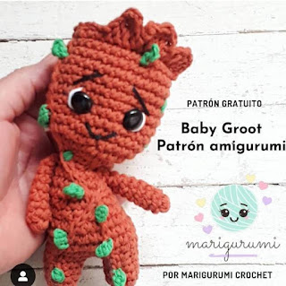 PATRON GRATIS GROOT | GUARDIANES DE LA GALAXIA AMIGURUMI 60277