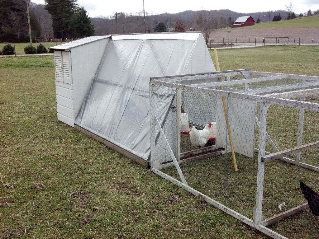 Our Tiny Farm in Western NC: Winterizing the Chicken Tractor