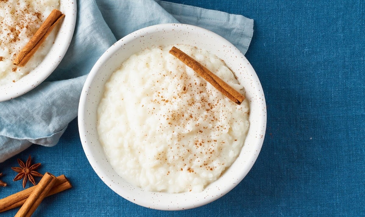 Arroz doce com coco