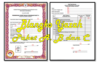 Blangko Ijazah Paket A, Paket B dan Paket C Terbaru 2017