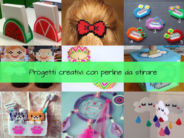 Lavoretti creativi estivi con le perline da stirare Pyssla