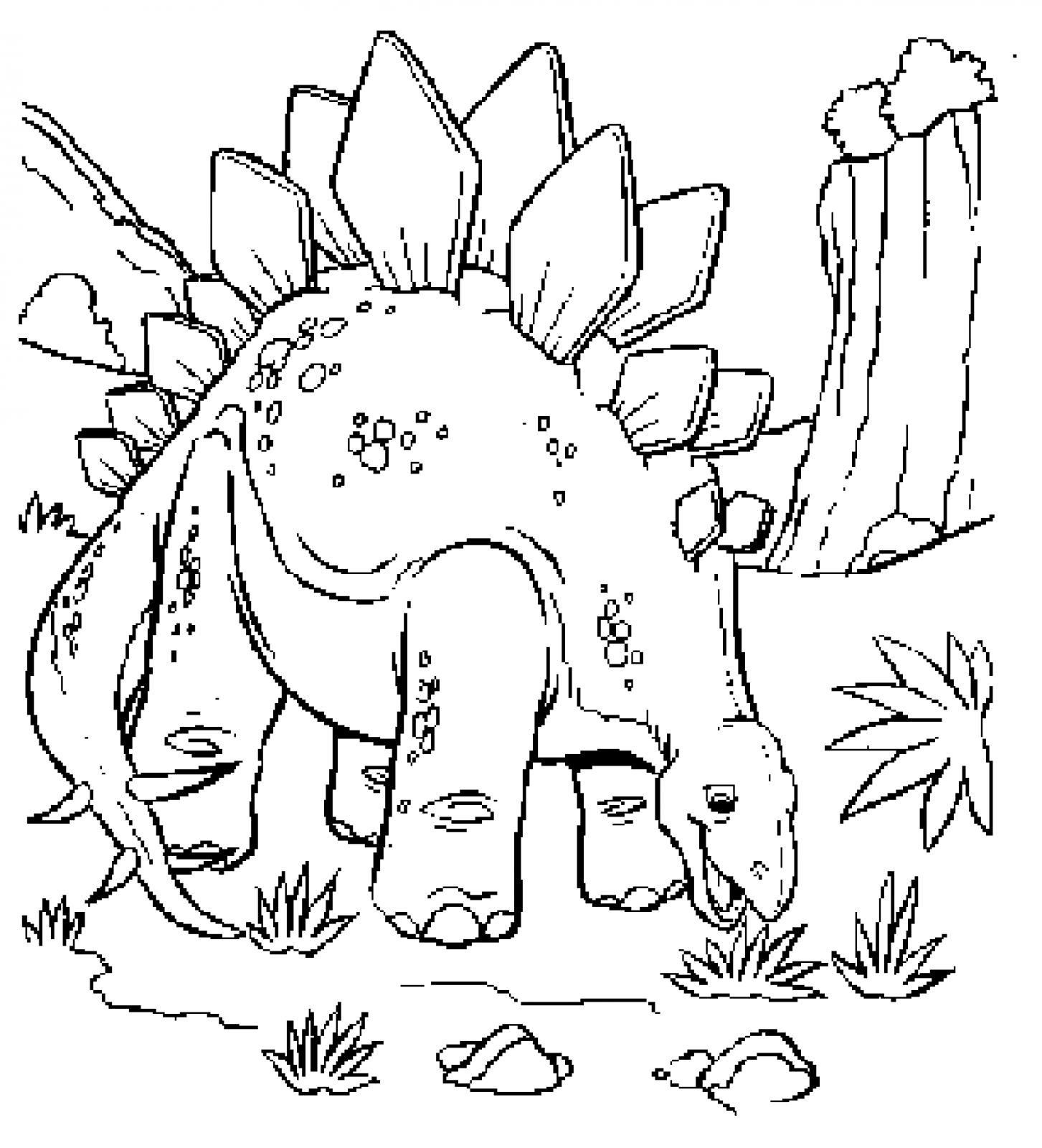 Realistic Dinosaur Coloring Pages Pdf