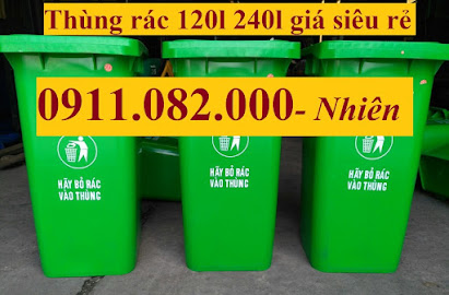 Ban thung rac gia re tai binh minh vinh long thung dung rac 120l 240l lh 0911082000