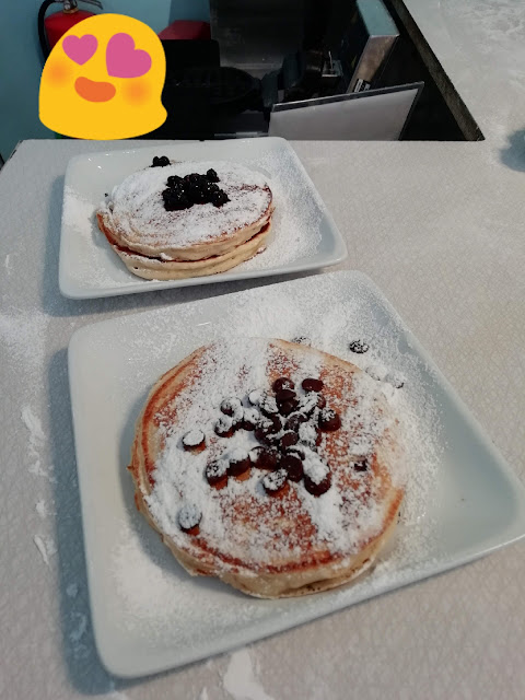 Blueberry and Chocolate Chip Pancakes!