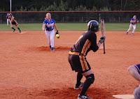 Christie Wright delivers to the plate