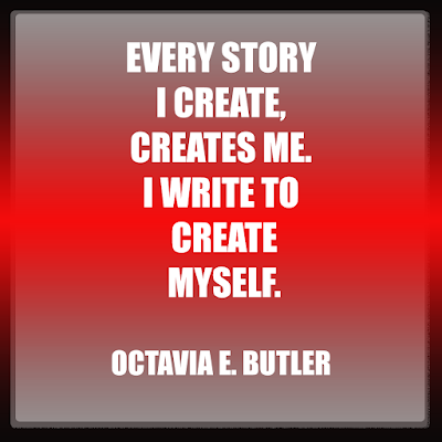 self inspiration - every story i create create me. I write to create myself