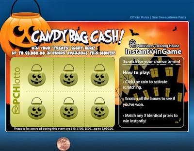 Candy Bag Cash from PCH Lotto