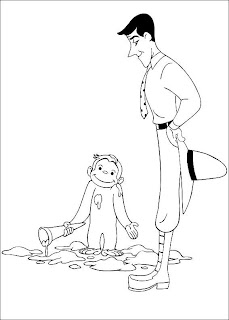 Curious George Coloring Pages