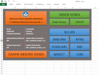 Download Aplikasi Absen Siswa SD dengan Excel