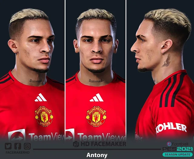 Antony Face 2023 For eFootball PES 2021