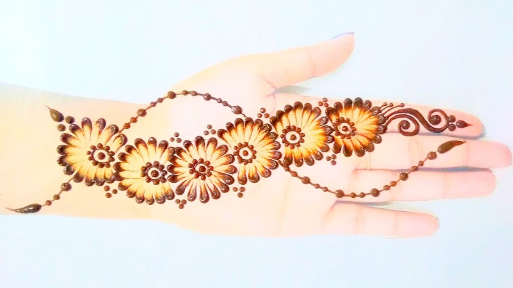 Easy And Simple Mehndi Cotton Earbuds Mehndi Design