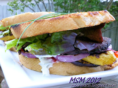 Grilled Vegetable Sandwich w/ Herbed Mayo