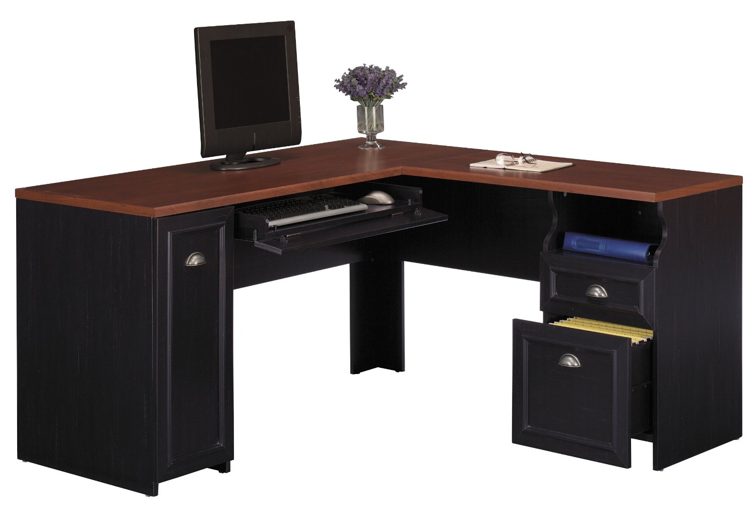 black office desk furniture