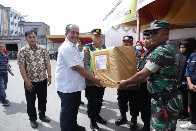 Wabup bersama Forkopimda Kabupaten Asahan Hadiri Open Hause di Kediaman Danlanal TB/AS