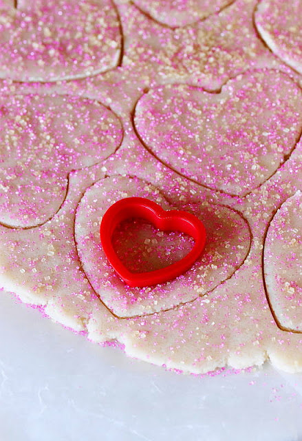 Cutting Center Heart Cut-Out Insider Larger Heart to Make Top Cookie Image