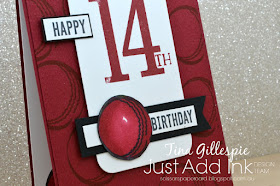 scissorspapercard, Stampin' Up!, Just Add Ink, Play Ball, Itty Bitty Birthdays, Number Of Years, Sending You Thoughts SAB, Subtle 3DEF, Stampin' Blends