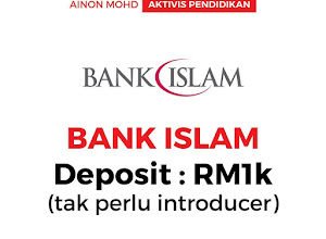 Cara Buka Akaun Syarikat Di Bank Islam