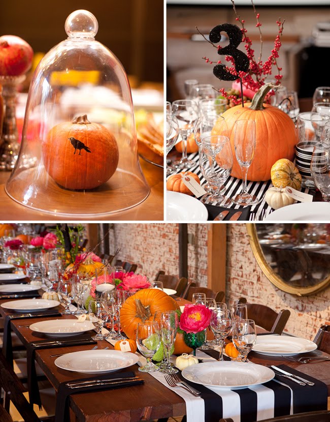 For another cheerful approach to a Halloweenthemed wedding 