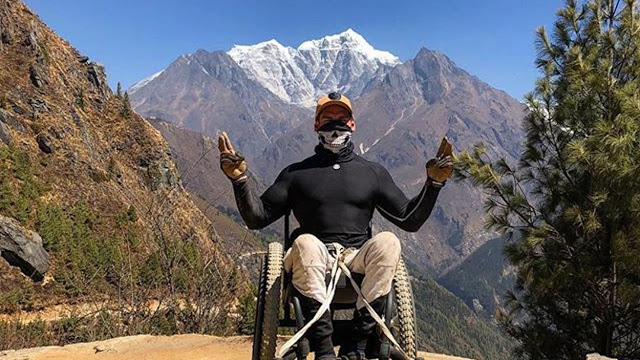 Scott Doolan first paraplegi to reach Everest Base Camp