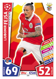 Topps Match Attax UEFA Champions League 2017-2018 SL Benfica Set