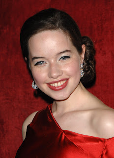 Anna Popplewell sexy mile in hot red dress