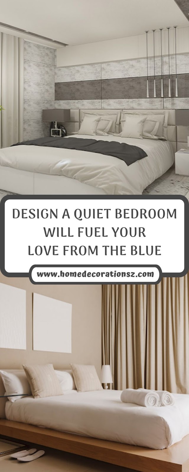 DESIGN A QUIET BEDROOM WILL FUEL YOUR LOVE FROM THE BLUE