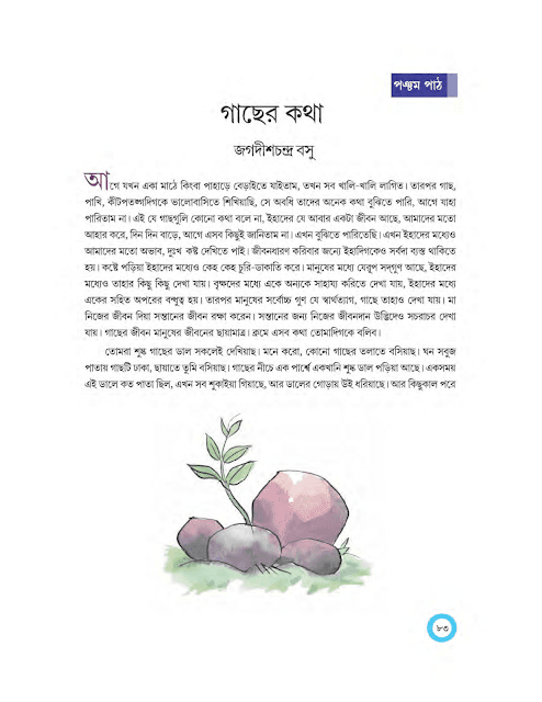 গাছের কথা | জগদীশচন্দ্র বসু | অষ্টম শ্রেণীর বাংলা | WB Class 8 Bengali