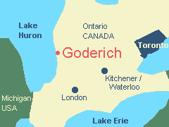 Location of Goderich, Ontario