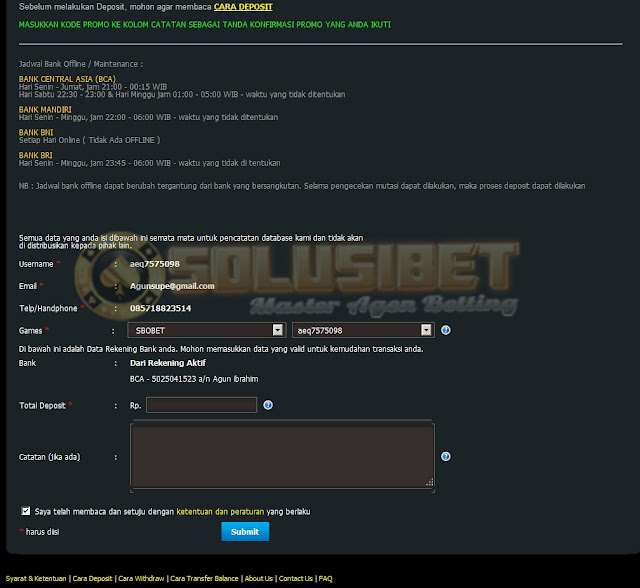 cara deposit maxbet