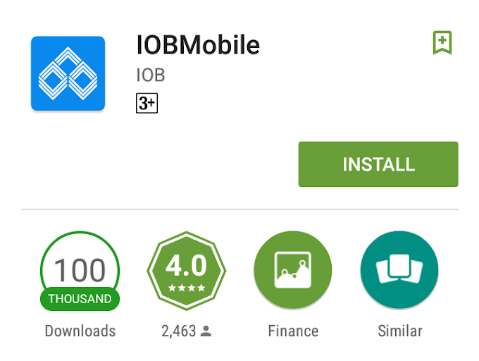 IOB Banks Mobile Apps Download