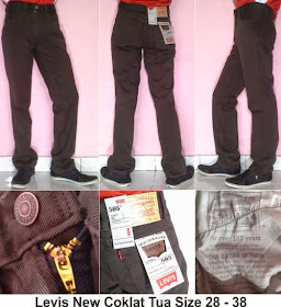 Jeans Levi's Standar Coklat 